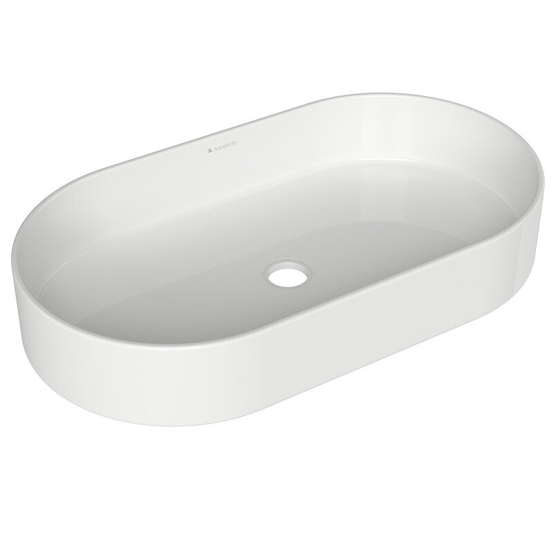 Изображение товара Раковина накладная Aqueduto Espiral 60 см керамика белая угловая