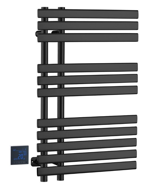 Изображение товара Полотенцесушитель электрический Boheme Venturo, 723-B, ширина 50 см, высота 80 см, диммер слева, черный