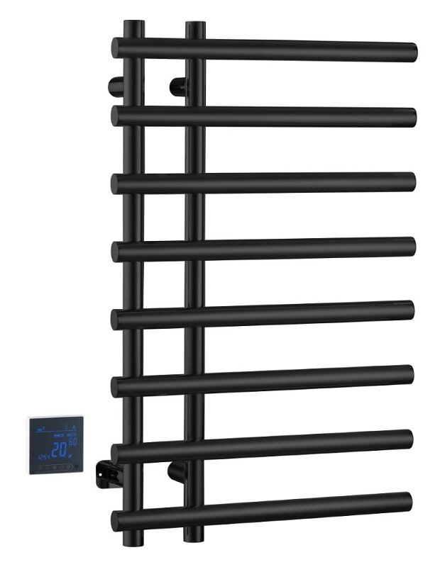 Изображение товара Электрический полотенцесушитель Boheme Uno 722-B, черный, 80x50 см, управление диммер