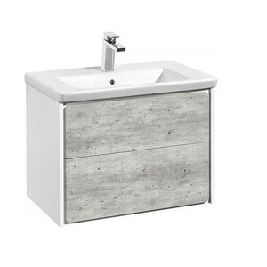 Изображение товара Тумба под раковину Roca Ronda ZRU9303004 80 см белый матовый/бетон