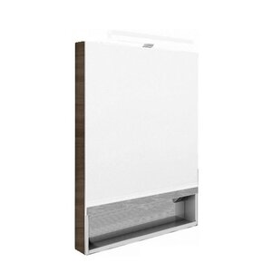 Изображение товара Зеркальный шкаф Roca The Gap ZRU9302844, 60 см, с подсветкой, тиковое дерево