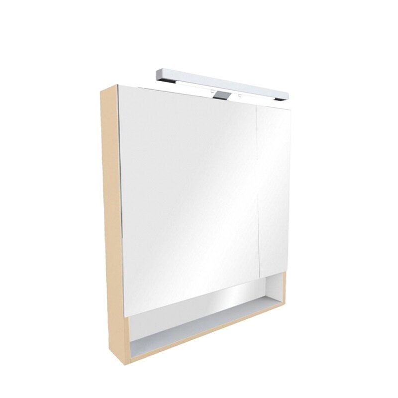 Изображение товара Зеркальный шкаф Roca The Gap ZRU9302699 с подсветкой 70 см бежевый