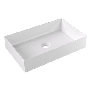 Изображение товара Раковина Alice Spy 60 см из фарфора с белым глянцевым покрытием Италия