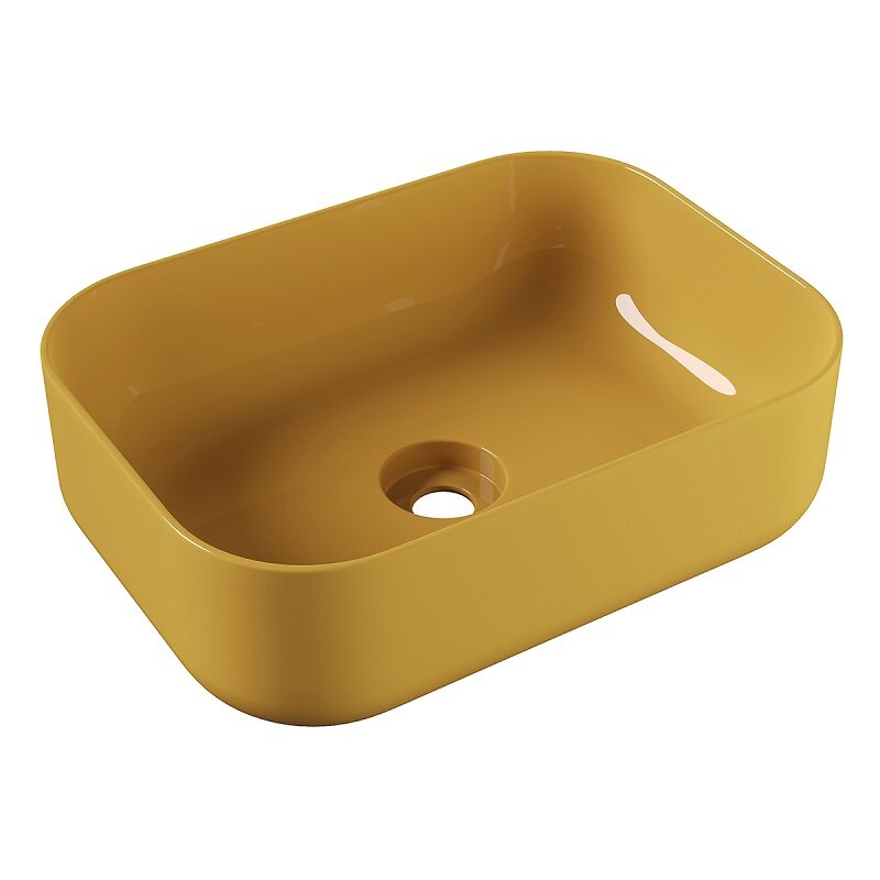 Изображение товара Раковина Alice Unica 50 см из фарфора, цвет мёд, для ванной и кухни