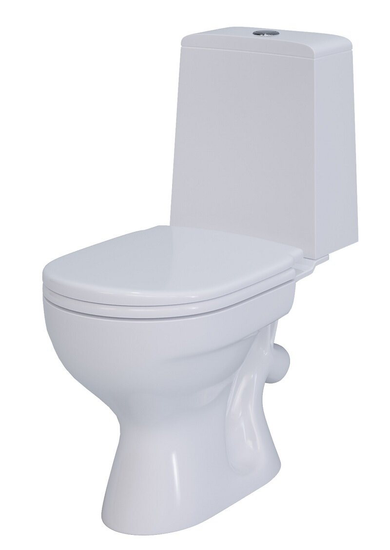 Изображение товара Напольный унитаз-компакт Aringa Рио AR01003WH, фарфор, стандартный, белый