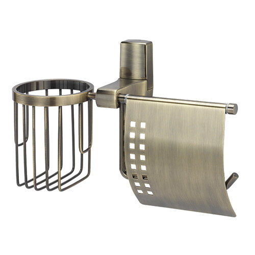 Изображение товара Держатель туалетной бумаги и освежителя воздуха WasserKRAFT Exter К-5259 бронза