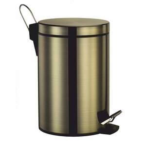 Изображение товара Корзина для мусора WasserKRAFT Exter, К-645, 5 литров, бронза