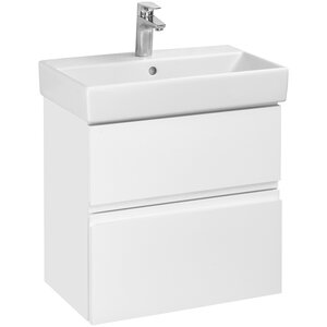Изображение товара Тумба под раковину Roca Oleta 60 см, A857639806, подвесная, цвет белый глянцевый