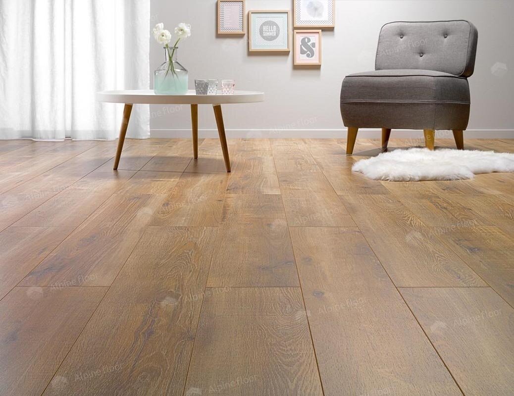 Изображение товара Ламинат Alpine Floor Homflor Distingo 526, 17.2x128.6 см, дуб, замковый, 10 мм