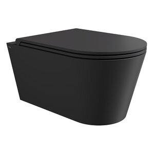 Изображение товара Унитаз Alice Hide Round, 31170108, подвесной, безободковый, черный матовый