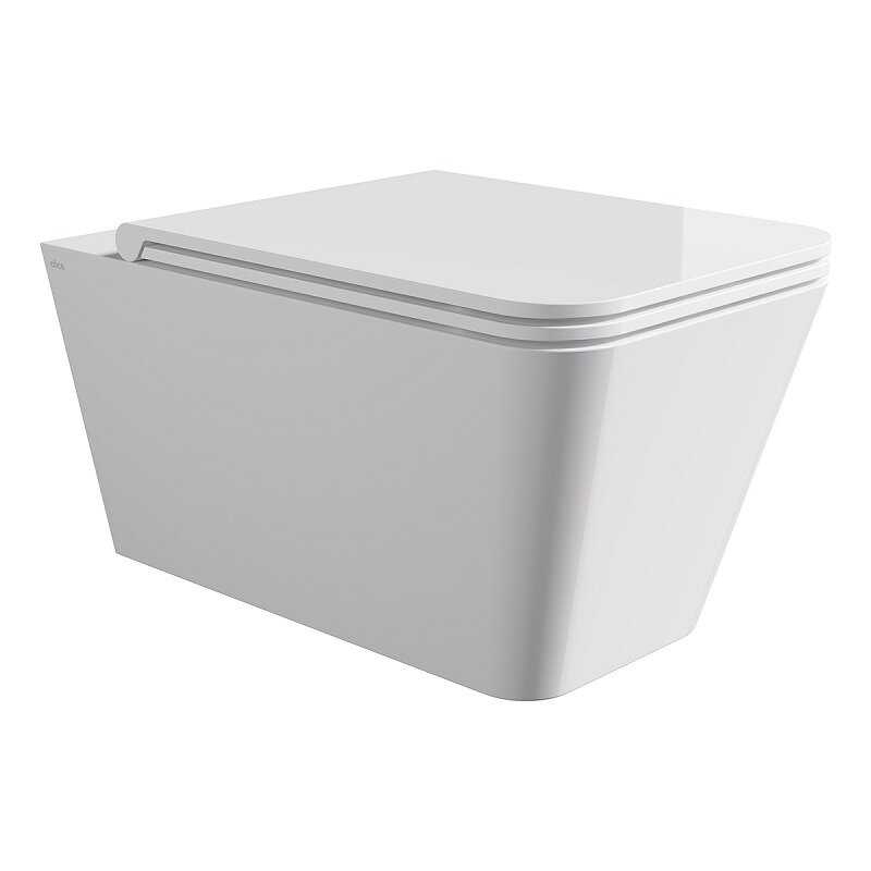 Изображение товара Подвесной безободковый унитаз Alice Hide Square 31210101 белый глянцевый