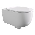 Унитаз подвесной Alice Unica 32240101SET безободковый, сиденье микролифт, белый - фото 1