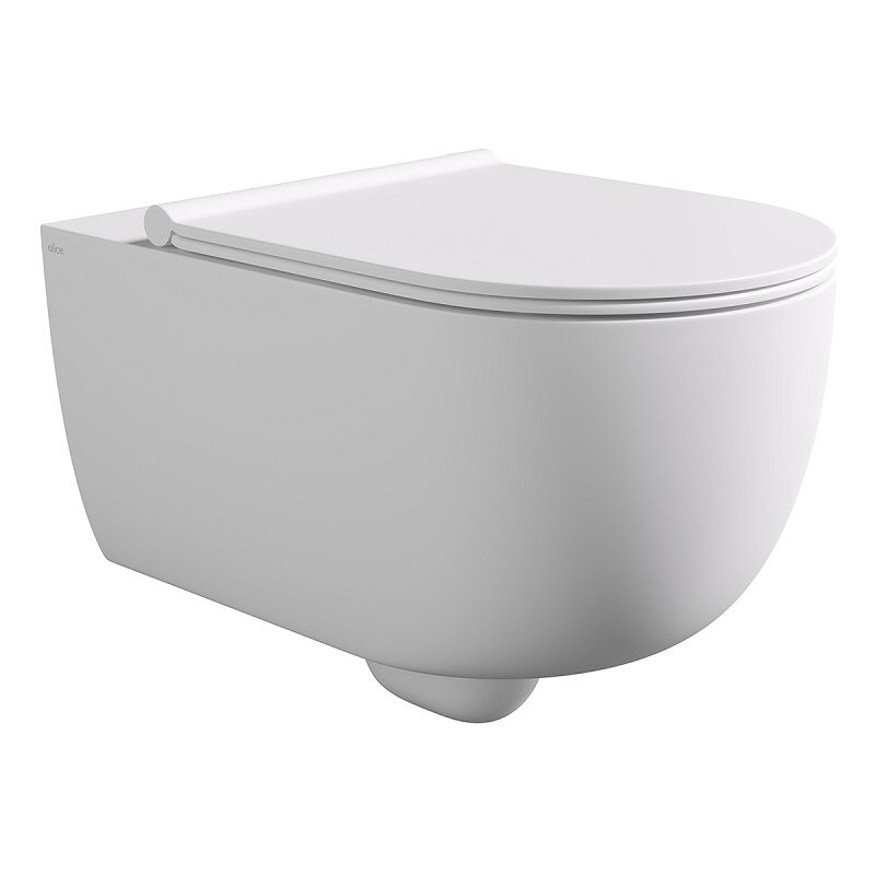 Изображение товара Подвесной унитаз Alice Unica 32240109SET безободковый с микролифтом