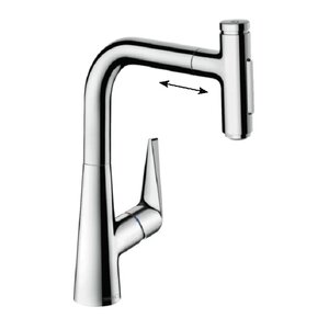 Изображение товара Смеситель для кухонной мойки Hansgrohe Select, 72824000, с вытяжным изливом, хром