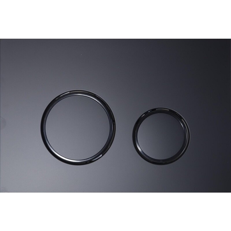 Изображение товара Клавиша KKPol M11 350/PPC/143-00-07 механическая для унитаза черный матовый глянцевый