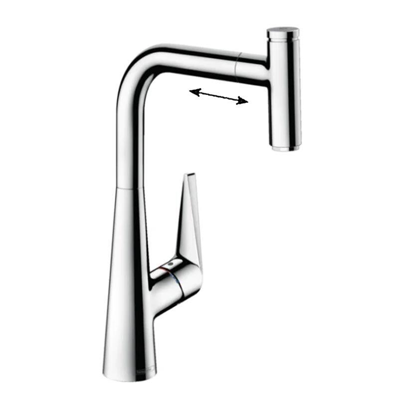 Изображение товара Смеситель для кухонной мойки Hansgrohe Talis Select 72826000 хром вытяжной излив