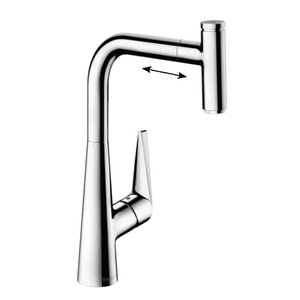 Изображение товара Смеситель для кухонной мойки Hansgrohe Talis Select, 72826000, с вытяжным изливом, хром