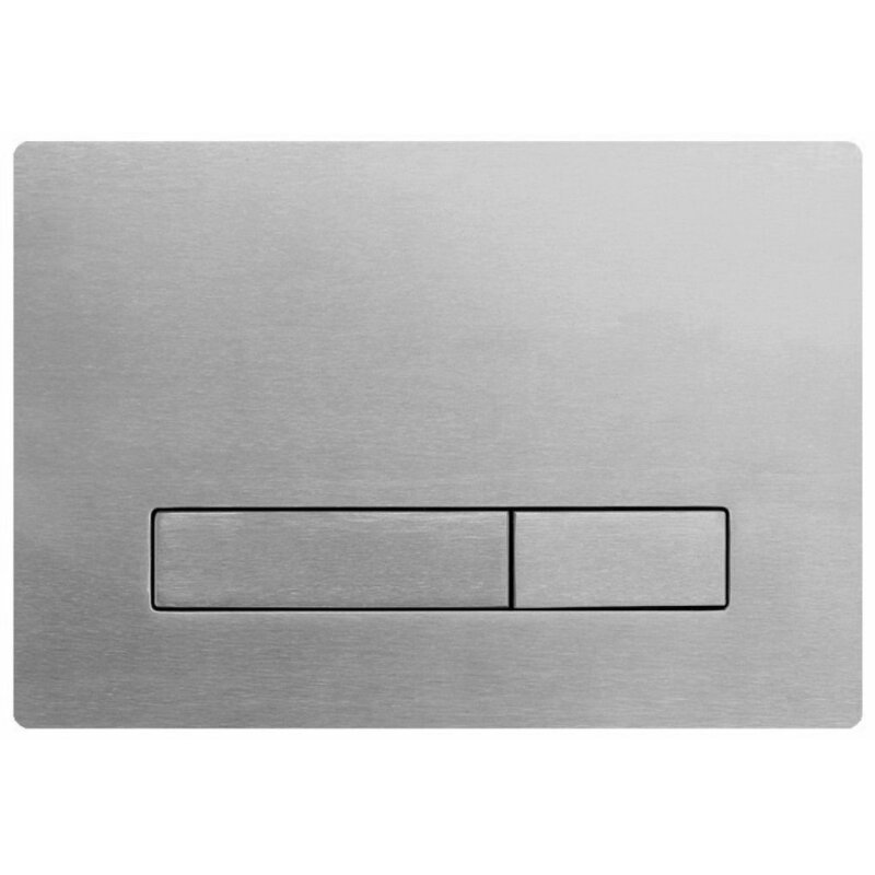 Изображение товара Клавиша смыва KKPol Vitrum Metal Slim 350/PSM/005-00-00, механическая, цвет нержавеющая сталь