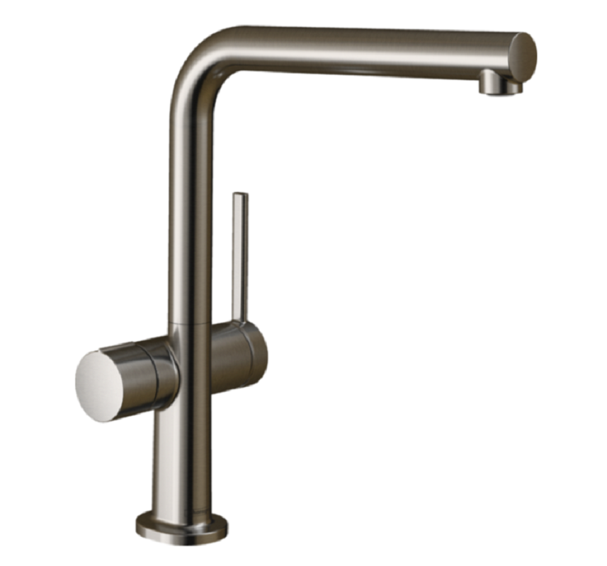 Изображение товара Смеситель для кухонной мойки Hansgrohe Talis 72827800 нержавеющая сталь с запорным вентилем