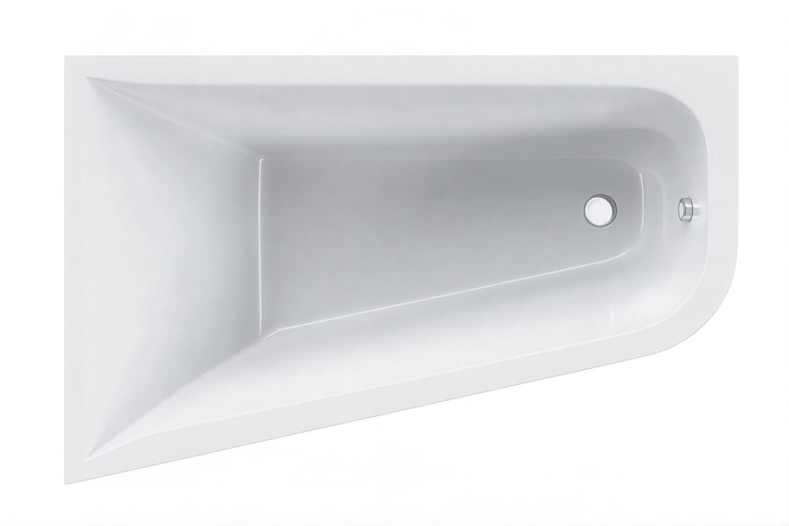Изображение товара Ванна акриловая Am.Pm Spirit 160 x 100 см, левосторонняя, цвет белый, W72A-160L100W-A2