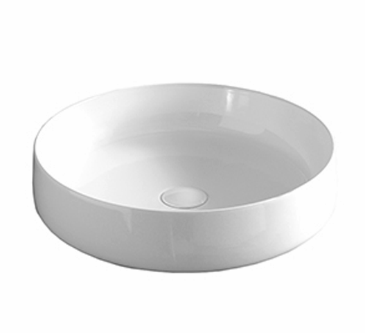 Изображение товара Раковина ArtCeram Cognac COL002 01 00 круглая накладная 48х48 см белый глянцевый