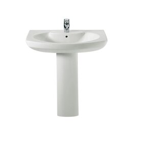 Изображение товара Раковина Roca Dama Senso 58 см с пьедесталом белая Испания