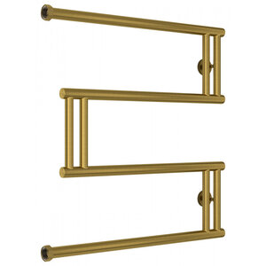 Изображение товара Полотенцесушитель водяной Сунержа High-Tech M+, высота 60 см, ширина 60 см, боковое подключение 60 см, цвет состаренная латунь, 051-4050-6060