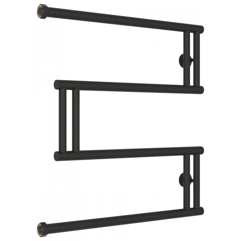 Изображение товара Полотенцесушитель водяной Сунержа High-Tech M+, высота 60 см, ширина 60 см, боковое подключение 60 см, цвет тёмный титан муар, 15-4050-6060