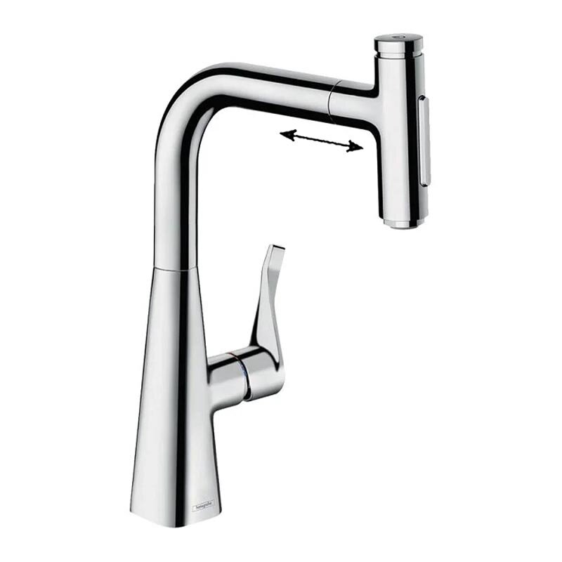 Изображение товара Смеситель для кухонной мойки Hansgrohe Metris Select вытяжной хром