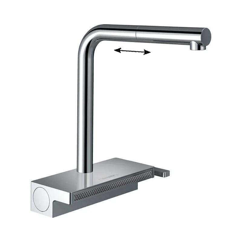 Изображение товара Смеситель для кухонной мойки Hansgrohe Aquno Select, 73836000, с вытяжным изливом, хром