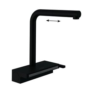 Изображение товара Смеситель для кухонной мойки Hansgrohe Aquno Select черный матовый 73836670