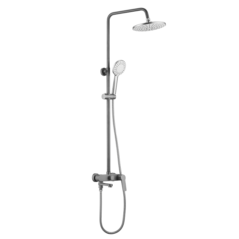 Изображение товара Душевая система Esko ST300GRAPHITE, 3 режима струи, цвет графит матовый
