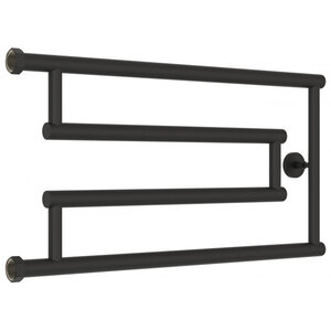 Изображение товара Полотенцесушитель водяной Сунержа High-Tech G+ 15-4051-3265, высота 32 см, ширина 65 см, боковое подключение 32 см, цвет тёмный титан муар