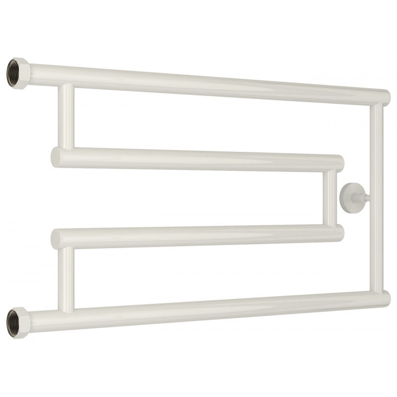 Изображение товара Полотенцесушитель водяной Сунержа High-Tech G+ 12-4051-3265, высота 32 см, ширина 65 см, боковое подключение 32 см, цвет белый