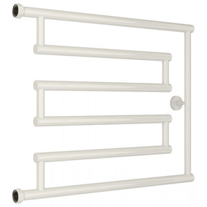 Изображение товара Полотенцесушитель водяной Сунержа High-Tech L+ 12-4052-5065, высота 50 см, ширина 65 см, боковое подключение 50 см, цвет белый