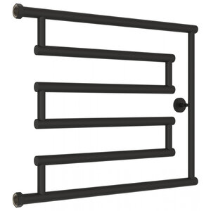 Изображение товара Полотенцесушитель водяной Сунержа High-Tech L+ 15-4052-5065, высота 50 см, ширина 65 см, боковое подключение 50 см, цвет тёмный титан муар