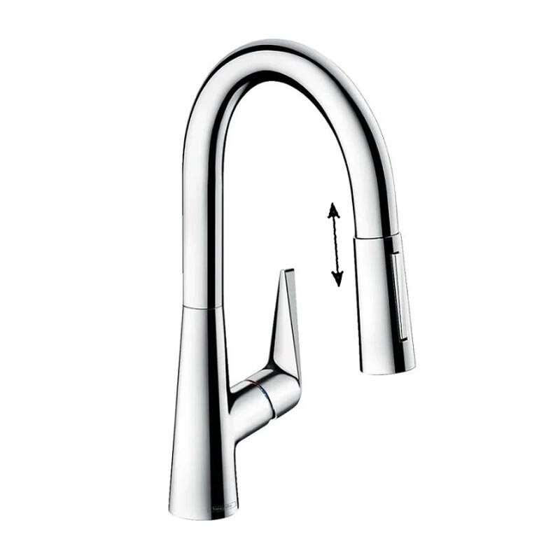 Изображение товара Смеситель для кухонной мойки Hansgrohe Talis с вытяжным изливом хром