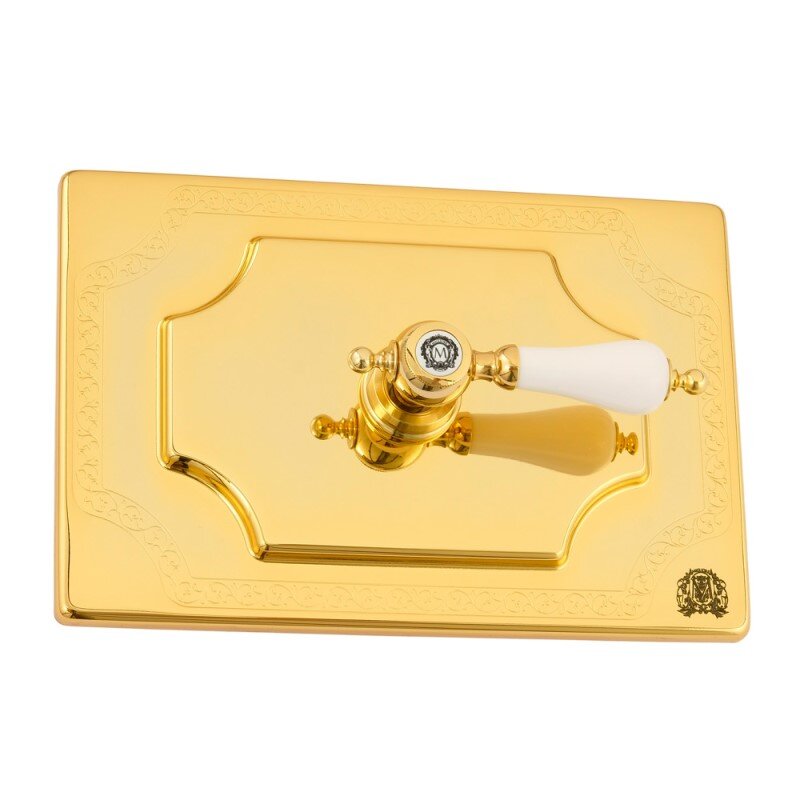 Изображение товара Декоративная панель смыва Migliore Ottone Classic Expert 20464 (ML.PLC-27.053.DO) золото, без ручки 