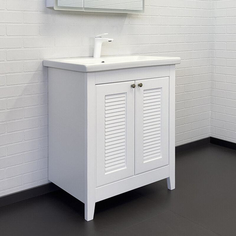 Изображение товара Тумба с раковиной Comfortу Классик-70, 70 см, белая матовая