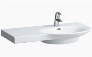 Изображение товара Раковина Laufen Palace 8.1670.1.000.104.1 90 см белая дизайнерская с переливом