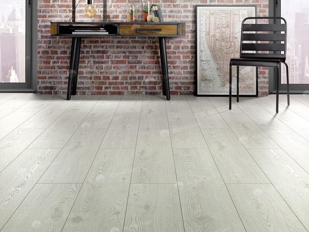 Изображение товара Ламинат Alpine Floor Homflor Strong, 541, планка 21.4 х 128.6 см, декор Mont Blanc, замковый, 12 мм
