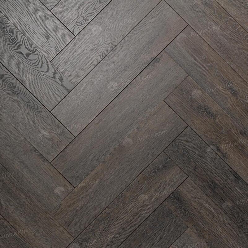 Изображение товара Ламинат Alpine Floor Homflor Herringbone 8 BR, 542, планка 14.3 х 64.4 см, декор Volcano, замковый, 8 мм