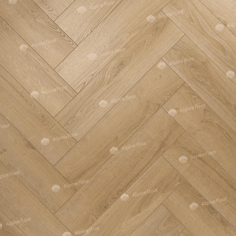 Изображение товара Ламинат Alpine Floor Homflor Herringbone 12 BR Sunset для пола, 14.3x64.4 см, замковый