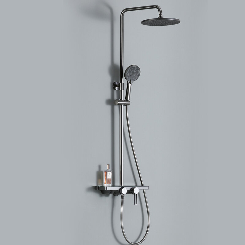 Изображение товара Душевая система Royal Bath Accord RB83123Q цвет gunmetal графит для ванной комнаты