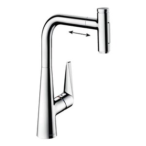 Изображение товара Смеситель для кухни Hansgrohe Talis Select 73867000 с вытяжным изливом хром