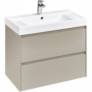 Изображение товара Тумба под раковину Roca Ona 80 см, A857630510, 2 ящика, подвесная, бежевый матовый