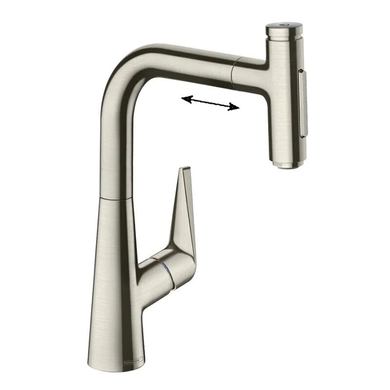 Изображение товара Смеситель для кухонной мойки Hansgrohe Talis Select с вытяжным изливом 73868800
