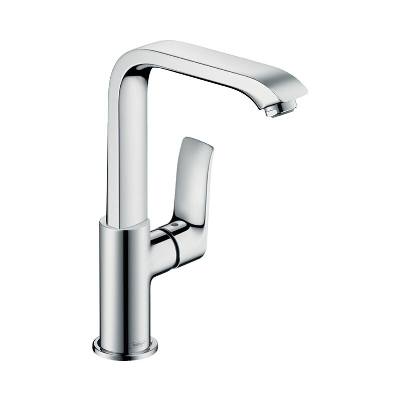 Изображение товара Смеситель для раковины Hansgrohe Metris 31081000 хром однорычажный поворотный