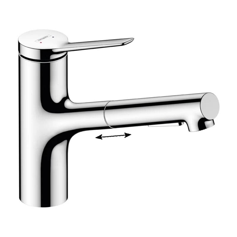 Изображение товара Смеситель для кухонной мойки Hansgrohe Zesis с вытяжным изливом хром
