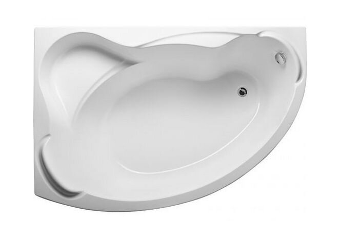 Изображение товара Акриловая угловая ванна 1MarKa Catania 150x105 см белая с гарантией 15 лет